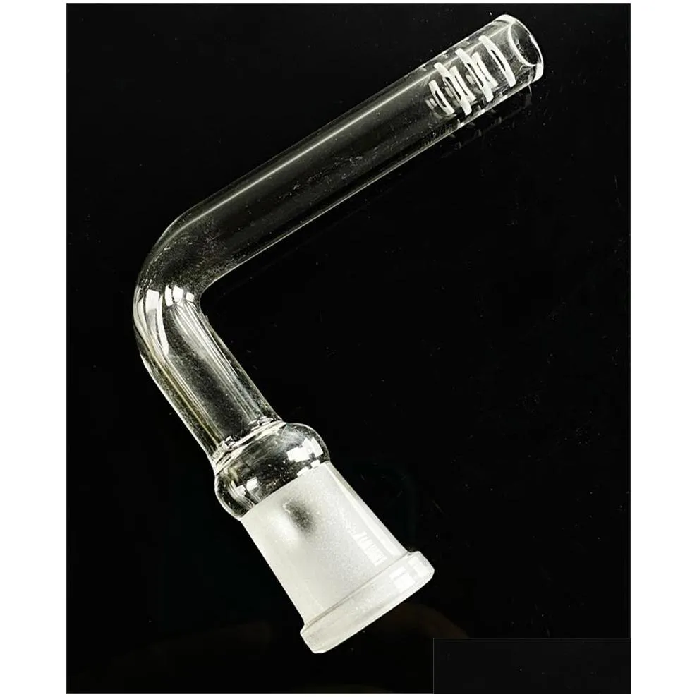 glass bong hookah downstem pipes 90 degree 14mm for beaker smoking water pipes