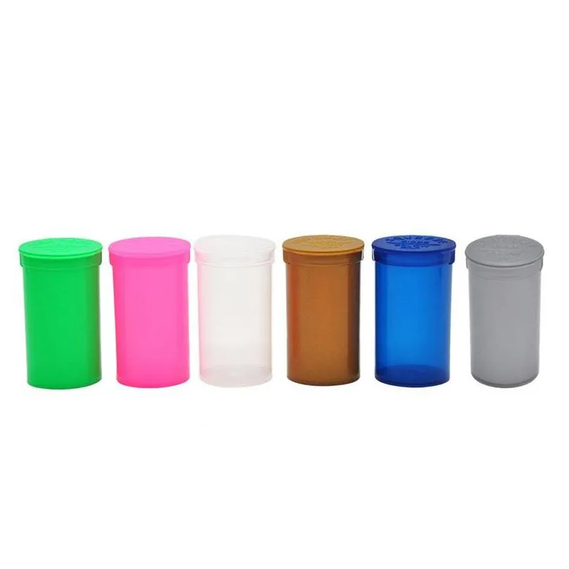 70x40mm plastic herb box airtight container storage case various patterns colors organizer cylindrical shape 1 5xb b2