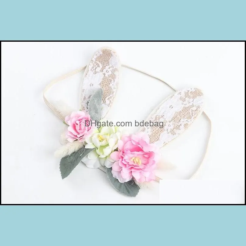 baby head band fashion hoop camellia garland seaside holiday artificial flowers hair belt for party favor decorations dress 8 5ys zz