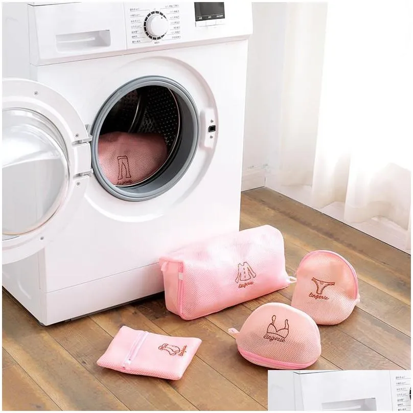 thickening wash bag bras trousers special purpose laundry bags zipper net pocket clean cloth arrange convenient 3 5rl n2