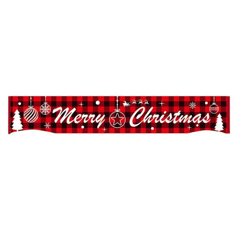 christmas decorations merry banner red large xmas sign huge ornaments home decor outdoor party year decoration festive bannerchristmas