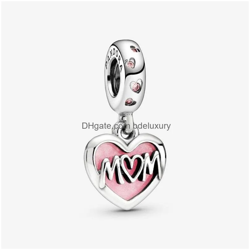 fit pandora charm bracelet european silver charms beads mother daughter frog angel wings bowknot crystal enamel diy snake chain for women bangle necklace