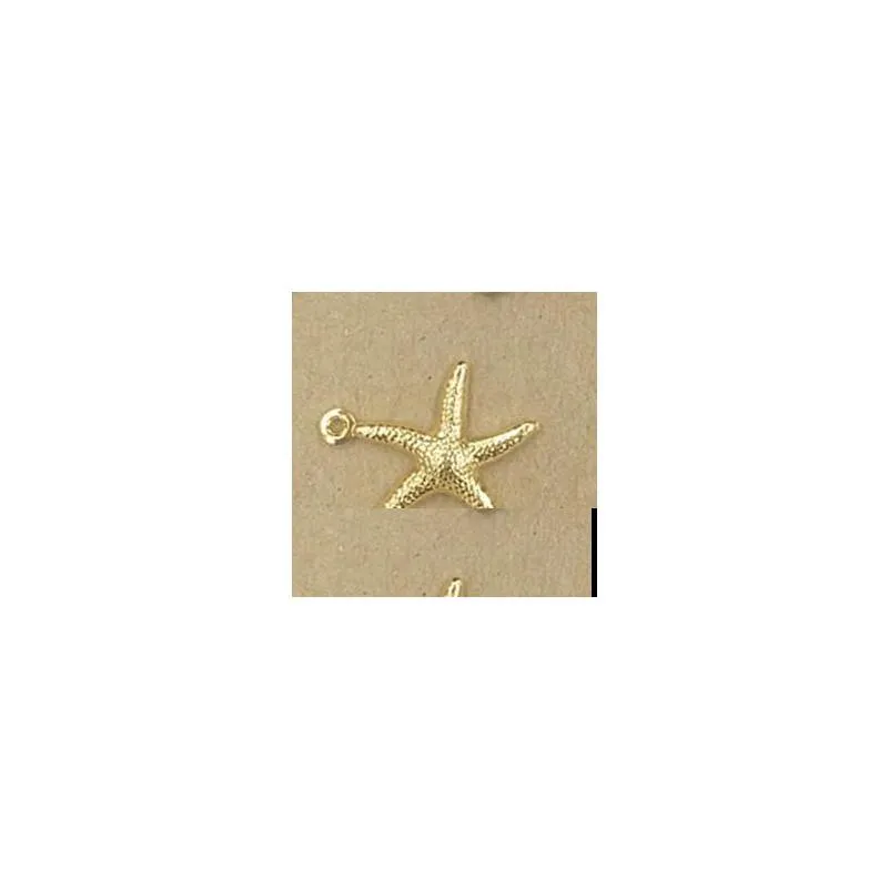  100 pcs 15x18mm 7 colors vintage starfish charms wholesale brass material diy jewelry pendant charms