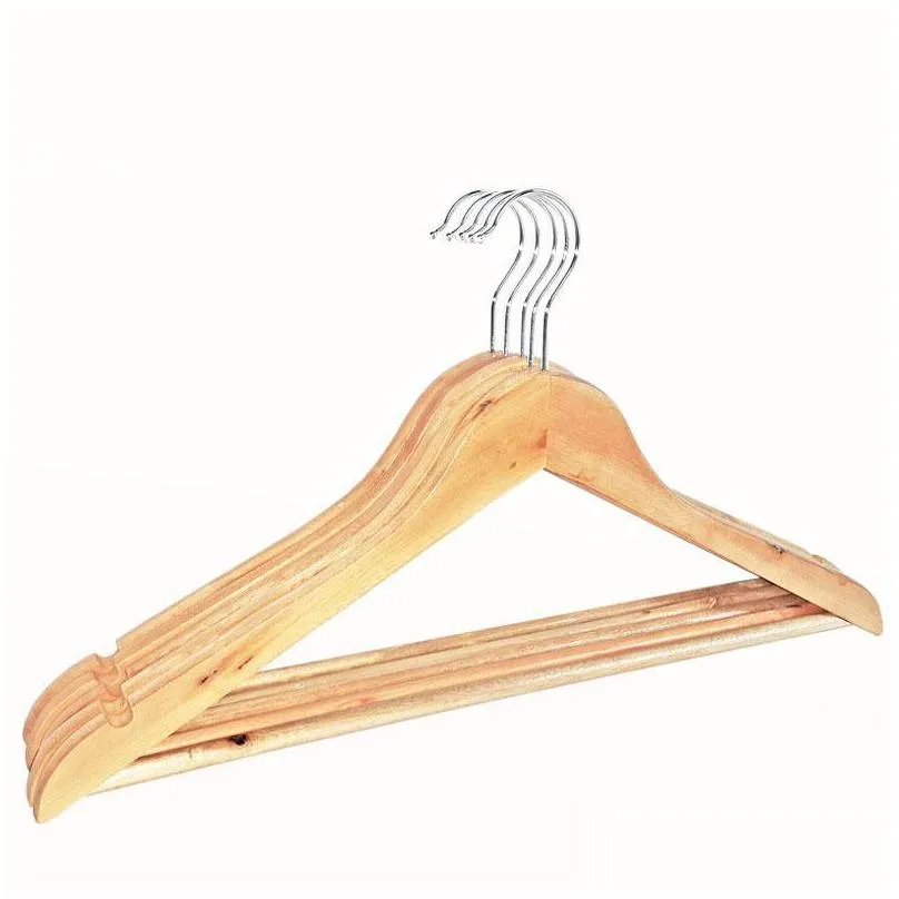 natural wooden clothes hanger coat hangers for dry and wet dual cloth purpose rack non slip wood hangers storage holders supplie 49 p2