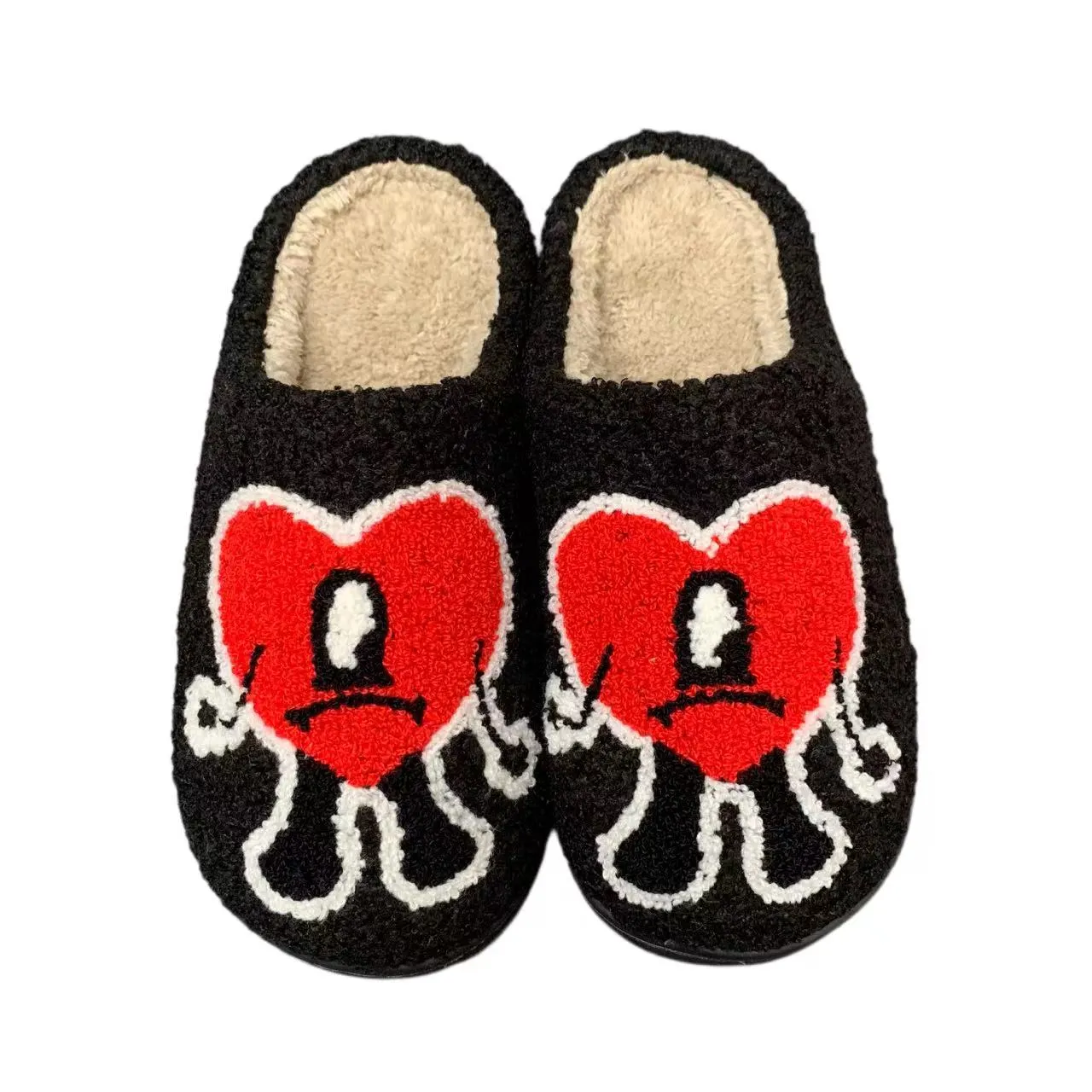 new fashion cute bad bunny slippers winter warm indoor bedroom shoes