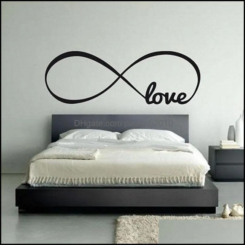 infinity symbol love wall stickers waterproof self adhered sticker for home unique decor pvc paster moisture proof design 2 9ls zz