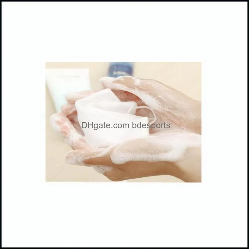 9x15cm soap bag foam mesh soaped glove for foaming cleaning bath soap net bathroom cleaning gloves mesh bath sponges 221 n2
