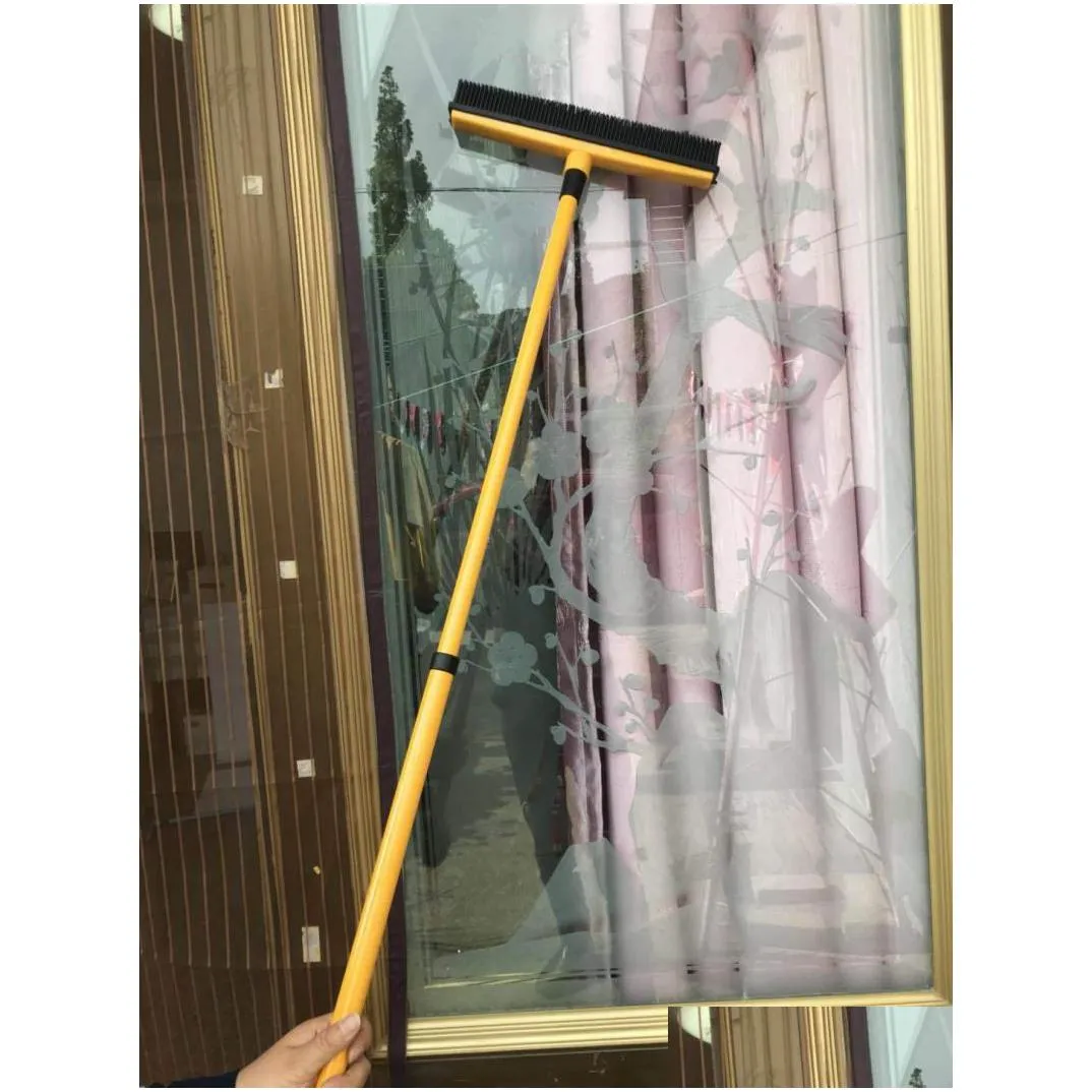 for home handhold rubber pet broom metal iron rod besom easy to clean squeegee factory direct sale 20qy bb