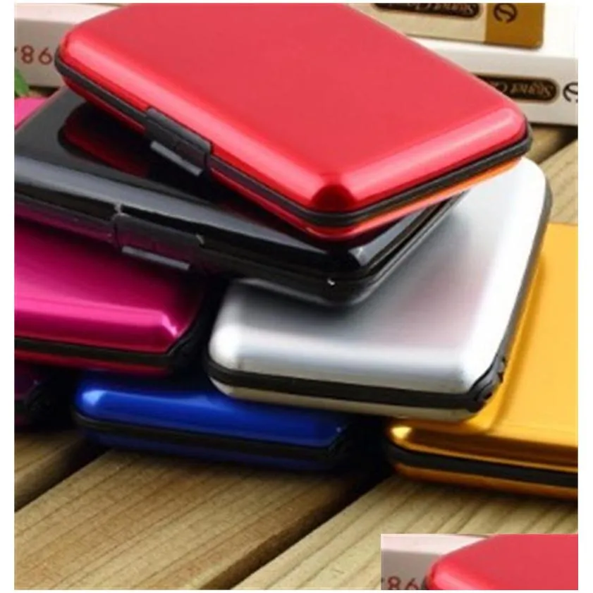 multi cardcases aluminium alloy surfaces business cards holder exquisite durable boxes housekeeping articles colorful factory dire 1 59yg