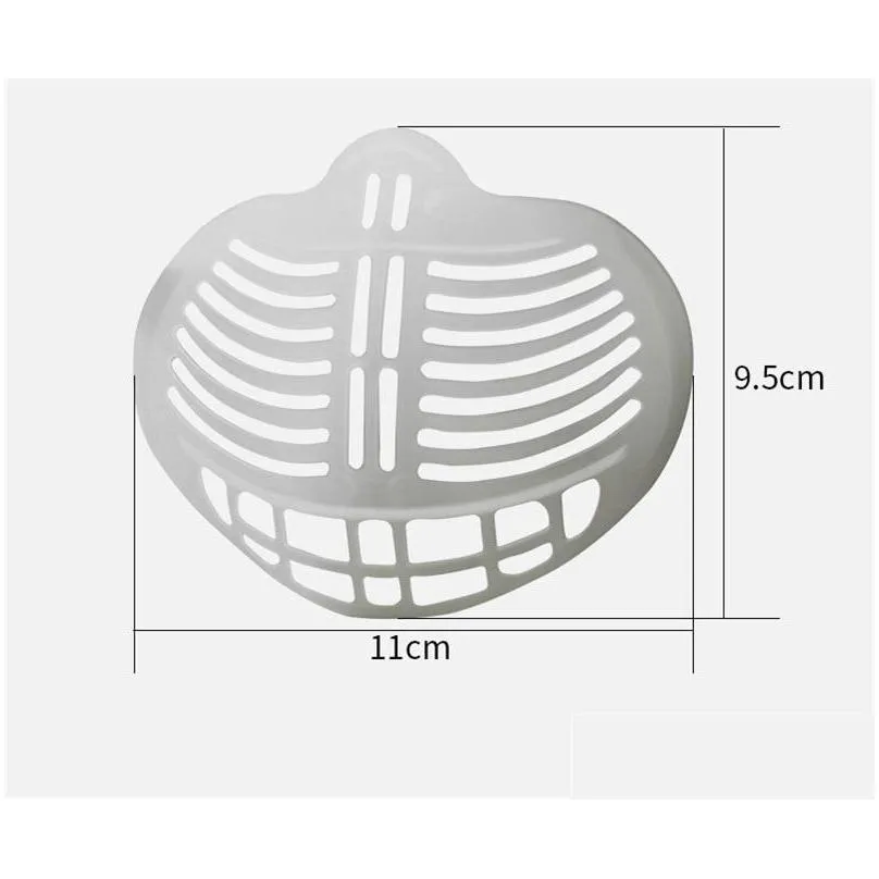 pe plastic 3d mask bracket breathable anti stuffy visor stand crosses louver shape face masks holder high quality 0 35yl l2