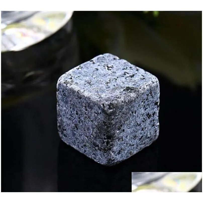 180pcs/20set high quality natural stones 9pcs/set whiskey stones cooler rock soapstone ice cube with velvet storage pouch 101 j2