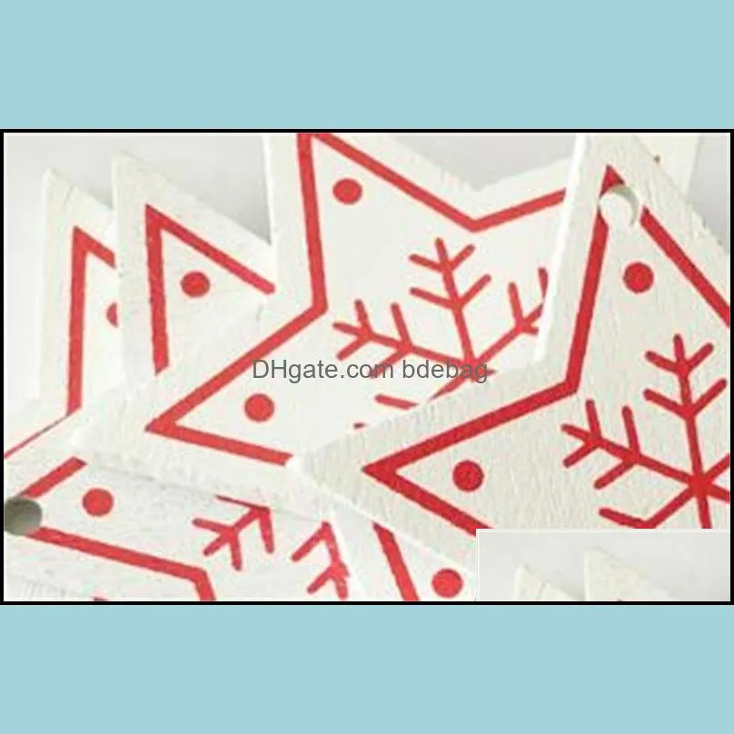 woodiness christmas decorations small bell five pointed star tree snowflake shape arts crafts diy indoor pendant creative 0 17xp l1