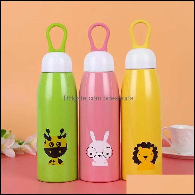 2018 new three generations of stainless steel cartoon belly vacuum vacuum cup childrens cup custom logo mug 187 g2