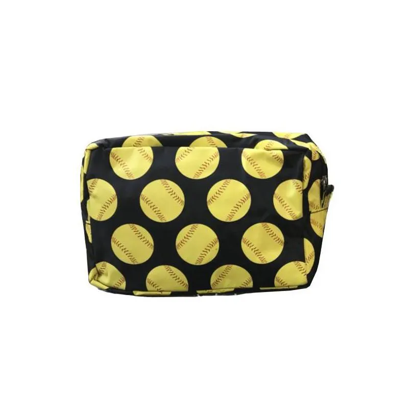 large capacity storage bags black yellow baseball softball storages sack water proof nylon cosmetic sacks eco friendly 8jz l1