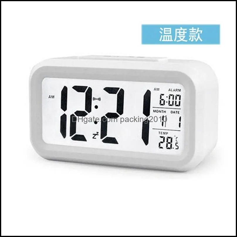 intelligence glow electronic alarm clock student children led digital clocks with temperature date multicolor shipping 10 81cy j2