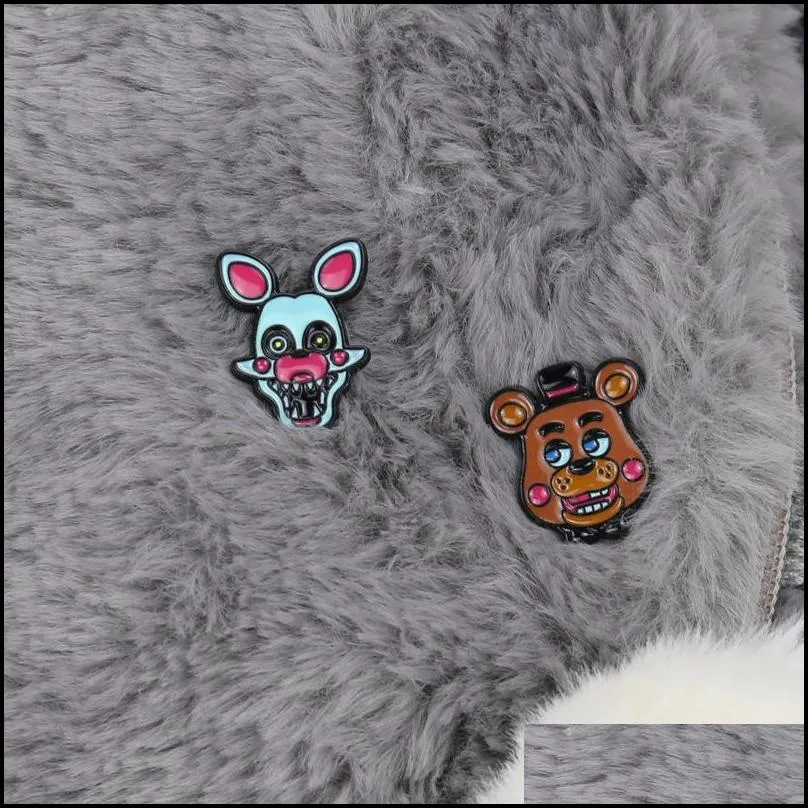 enamel pins cartoon cute bear brooch collar pin broches for womens clothing metal badges backpack brooches jewelry 1448 d3