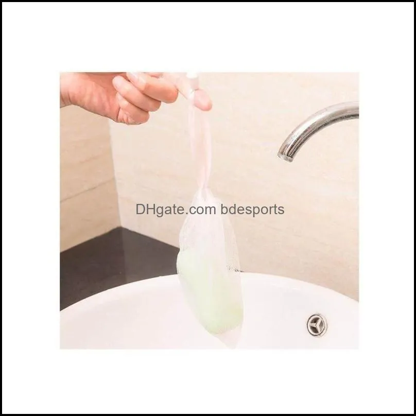 9x15cm soap bag foam mesh soaped glove for foaming cleaning bath soap net bathroom cleaning gloves mesh bath sponges 221 n2