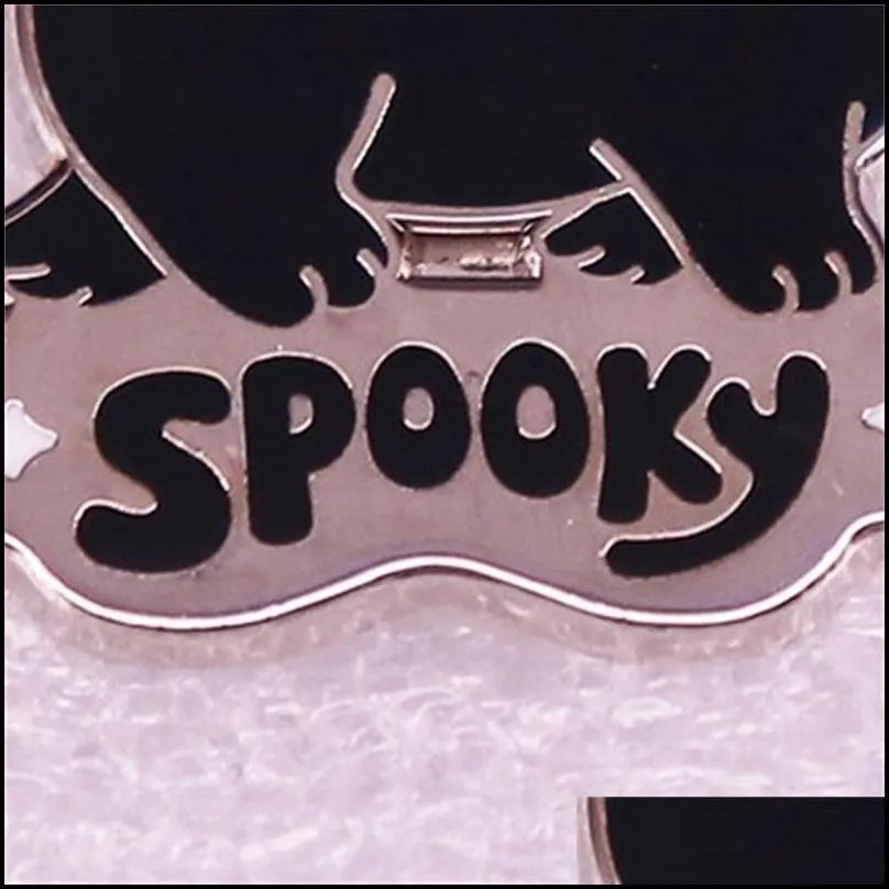 kawaii spooky cat brooches enamel pin cute cartoon animals cat badge brooch pins jewelry gift 1426 d3