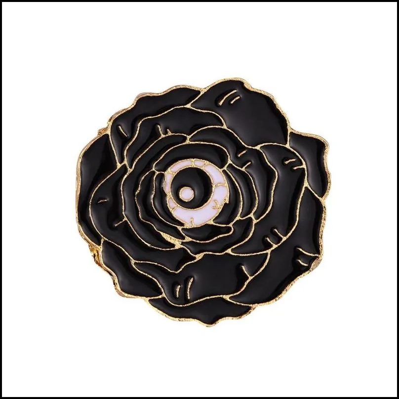 halloween jewelry enamel brooches pins exquisite cartoon black cat skull rose eye poisonous mushroom custom badge punk gothic brooch pin 1 9zb