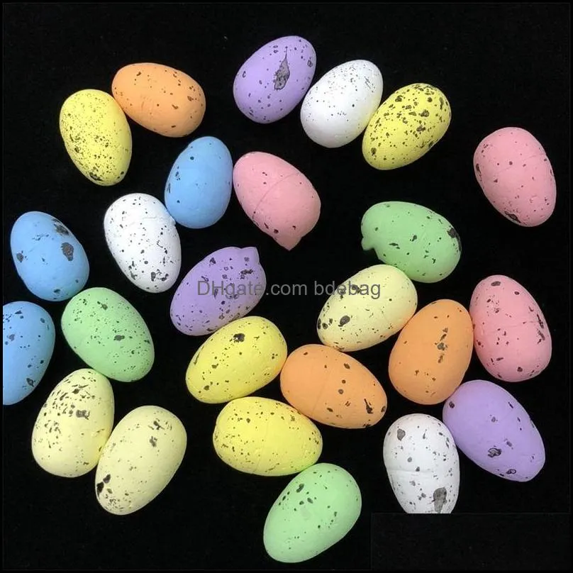 2 3cm party pigeon eggs easter fashion festival decoration foam particles simulation bird egg solid color arrival 0 08hj p2