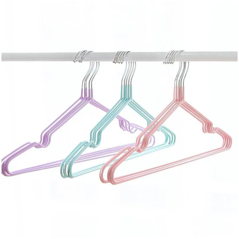 clothes hangers both dry and wet rack metal lengthen bold coat hanger adult home furnishing solid color wear resistance 0 5bx g2