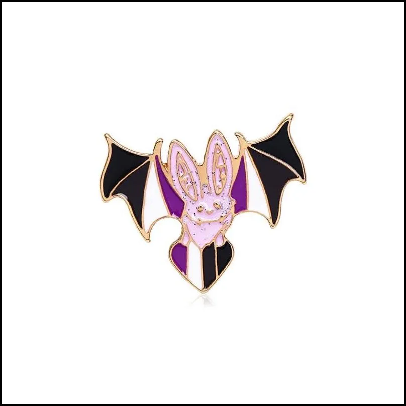 punk animal bat pins classic mothman enamel badges heroism series movie brooches halloween dark night jewelry backpack lapel pin 1429