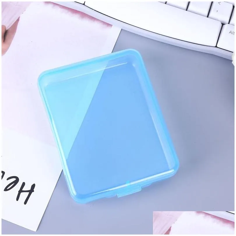 plastic storage containers rectangle mask case empty transparent make up organizers package portable mascarilla jewelry boxes 0 54qb