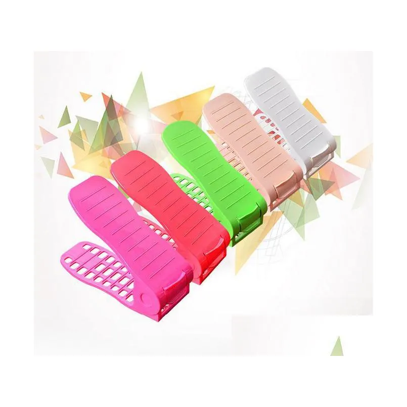 thicken shoe rack adjustable wear resistant indoor storage holders mould proof solid color shoes stand durable 2 8yy bb