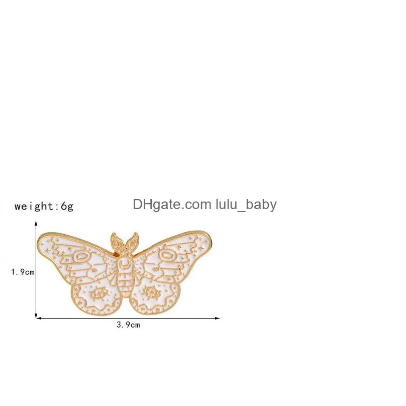 gold plated butterfly  brooches for women enamel lapel pins funny animal badges denim shirt gift bag accessories men collar pin