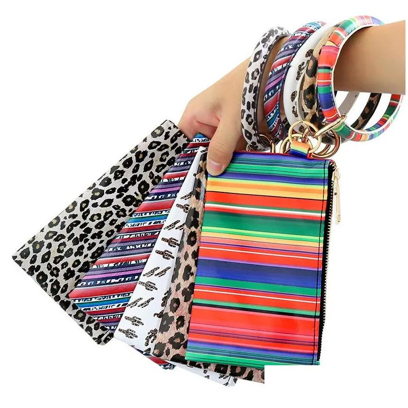 14 styles womens clutch bags tassel pendant leather wristlet keychains wallet cell phone wallets key holder bangle keyrings gift