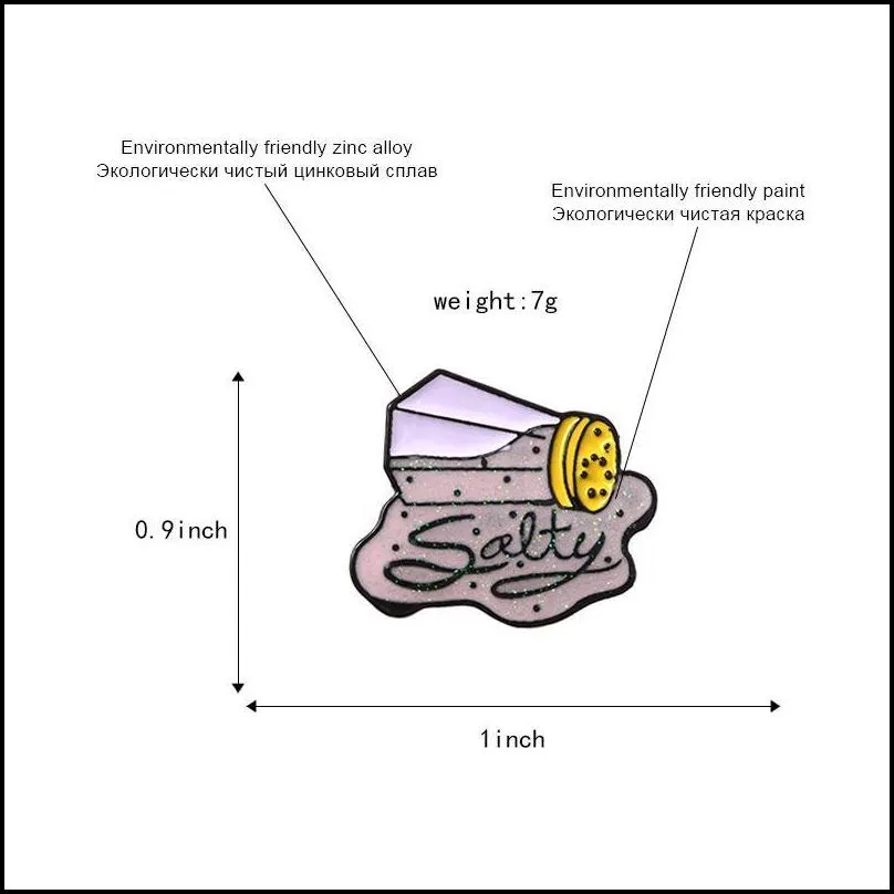 salt jar salty purple enamel creative brooch cartoon enamel pins special tide new lapels denim badge 6161 q2
