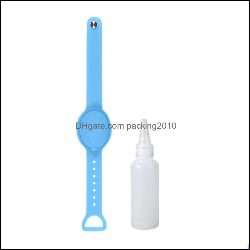 circular bracelet lady watches liquid soap wristband hand sanitizer portable reusable silicone lightweight wash 4 8hf f2