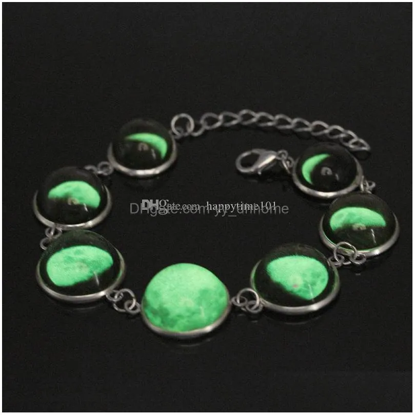  star time gem moon eclipse luminous jewelry bracelet hemispherical bracelet wholesale