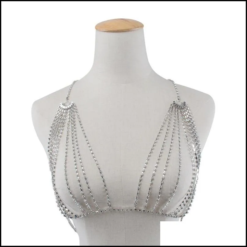 jewelry chain hot choker statement necklace accessories summer brassierenew high quality women hollow bra chain beautiful shape brassiere body9