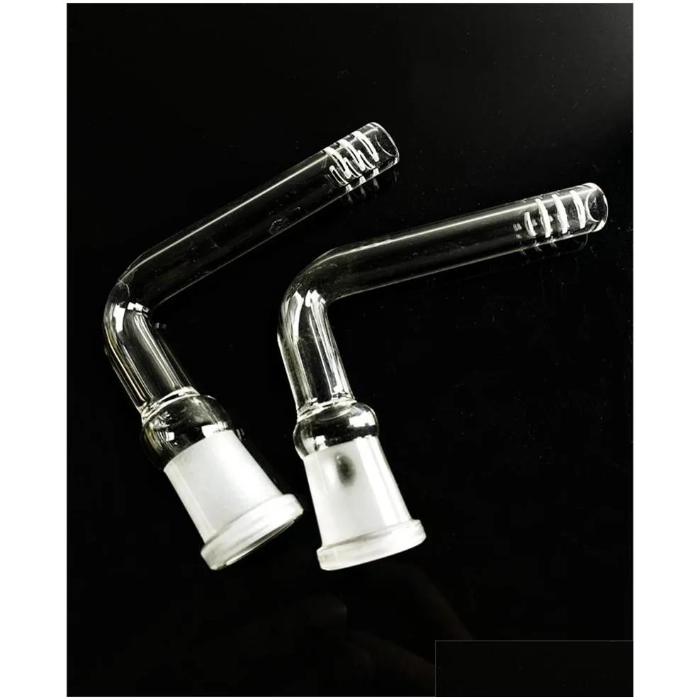 glass bong hookah downstem pipes 90 degree 14mm for beaker smoking water pipes