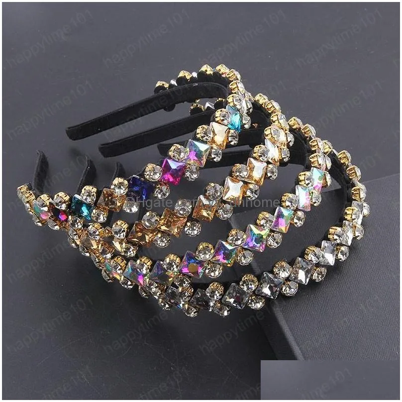 2021 fashion hair accessories bridal luxury vintage sun pearl flower headbands women crystal hairband