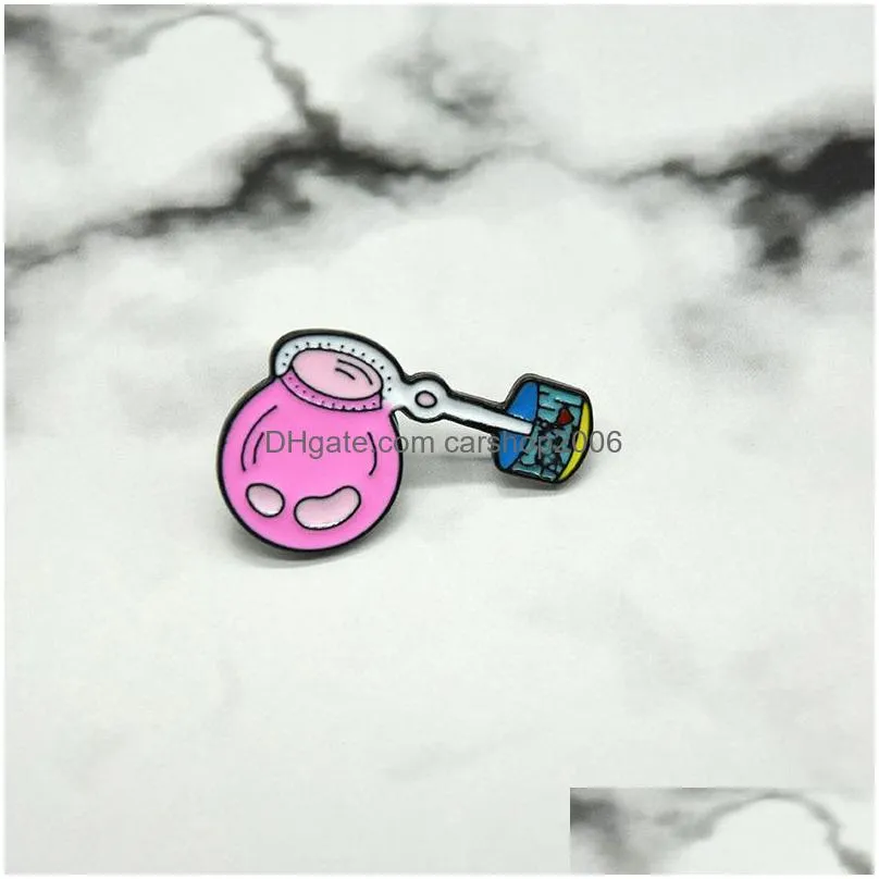 bubble blowing machine cartoon brooches children toy paint enamel pins alloy brooch for women funny denim shirt badge jewelry gift clothes