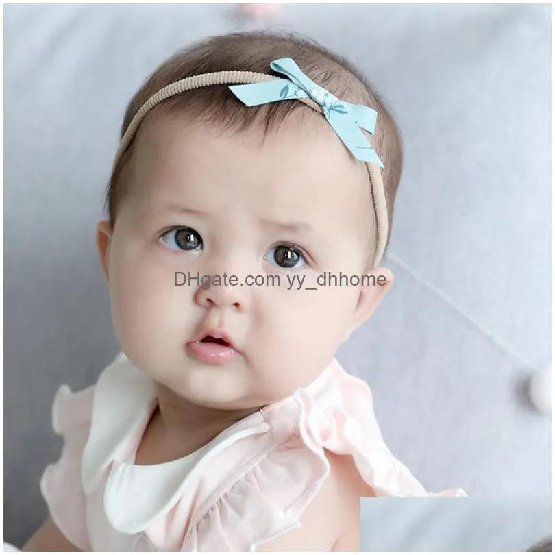 baby hairband stripes headband bow knot cotton headband printing dots seamless hairbands hair accessories