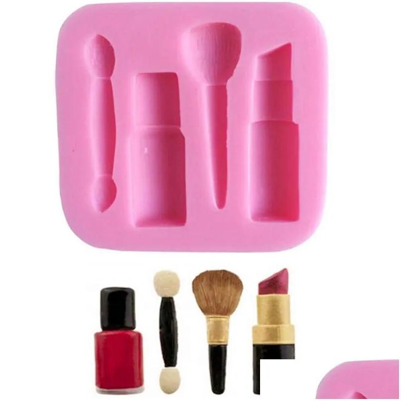 diy silicone baking molds cake fondant soap 3d moulds cosmetic beauty lipstick shape food tool bakeware high quality 1 4sk g2