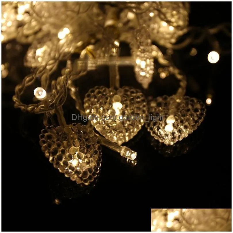 led christmas curtain light wedding decoration light heart colors fairy curtain lights xmax party decor home outdoor led strings lamps