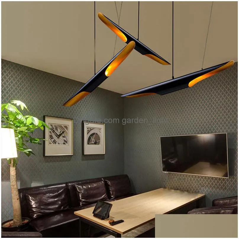 2019 nordic retro tubular pendant light black aluminum pendant lamp for living room bar shop restaurant decorative hanging lamp