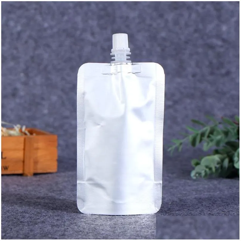 doypack 150ml 250ml 350ml 500ml aluminum foil stand up spout liquid bag beverage pack squeeze drink spout pouch b3