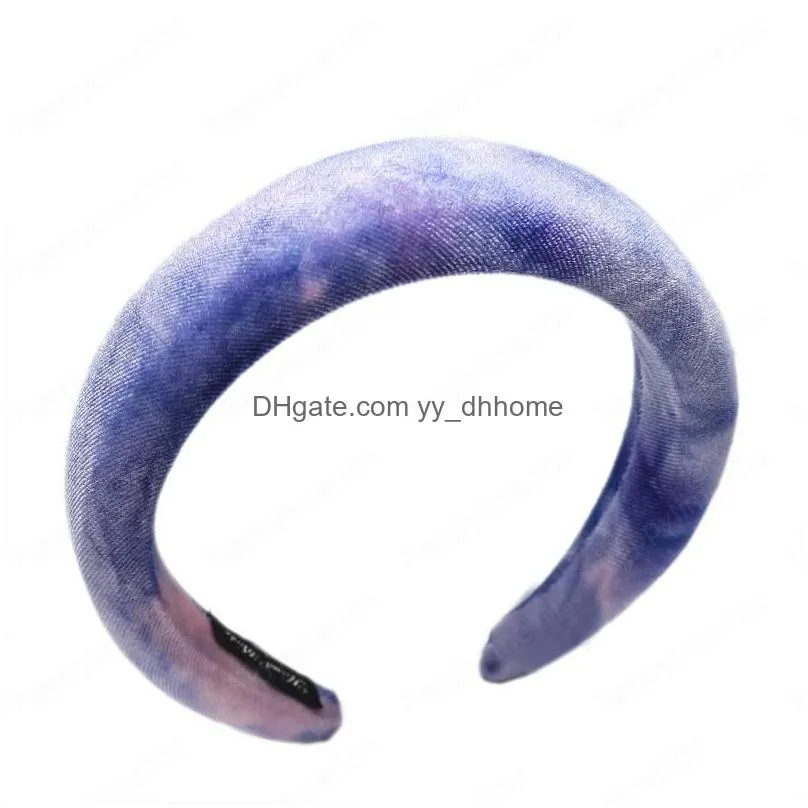padded headbands for women wide thick sponge hair band hoops girls nonslip hairbands printing hair accessories headwear
