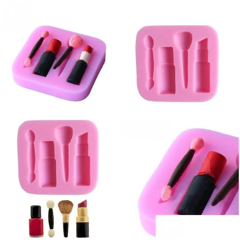diy silicone baking molds cake fondant soap 3d moulds cosmetic beauty lipstick shape food tool bakeware high quality 1 4sk g2