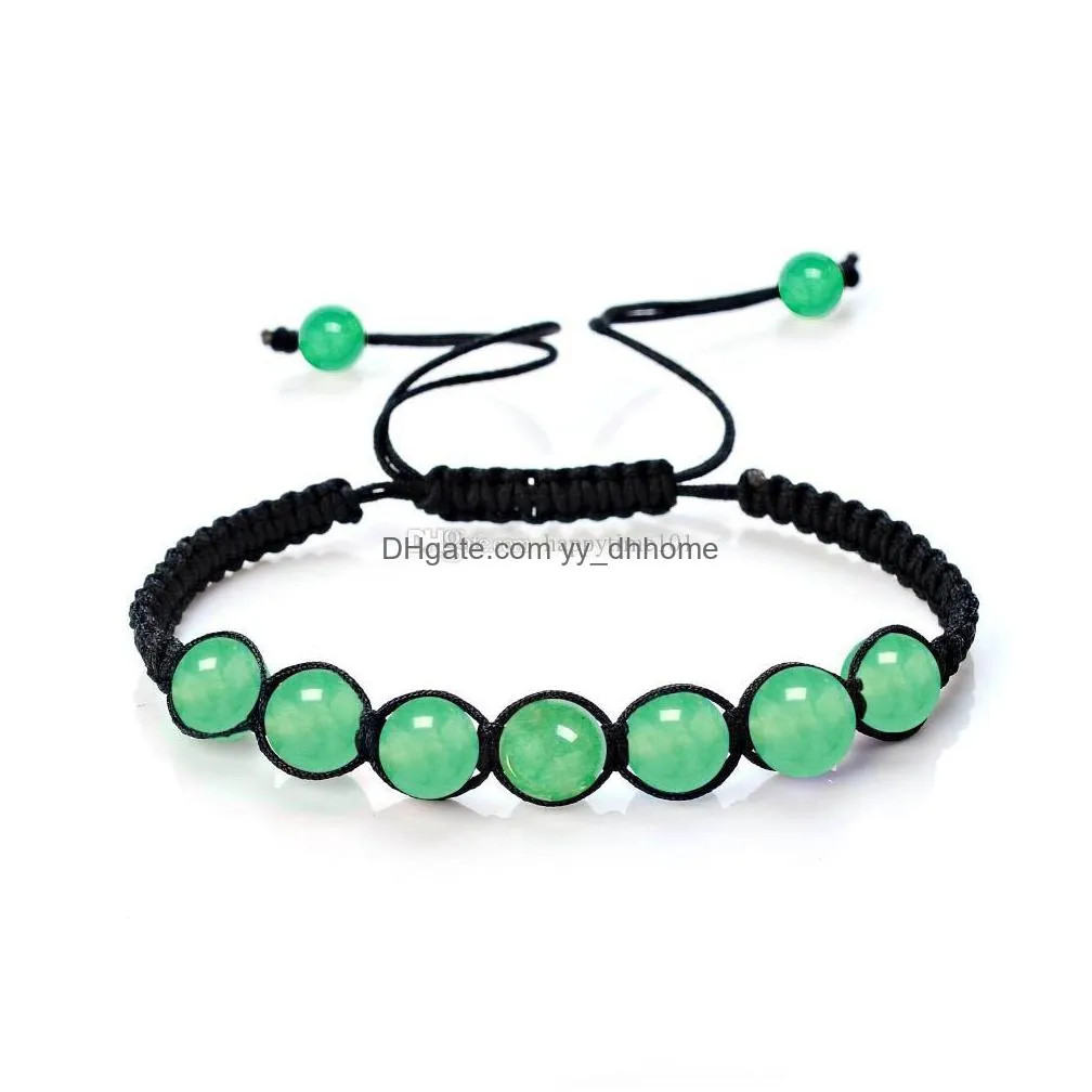 gem stone weaving bracelets tigers eye bangles fashion charm jewelry yoga energy bracelet bangles unisex 8mm beaded bracelet