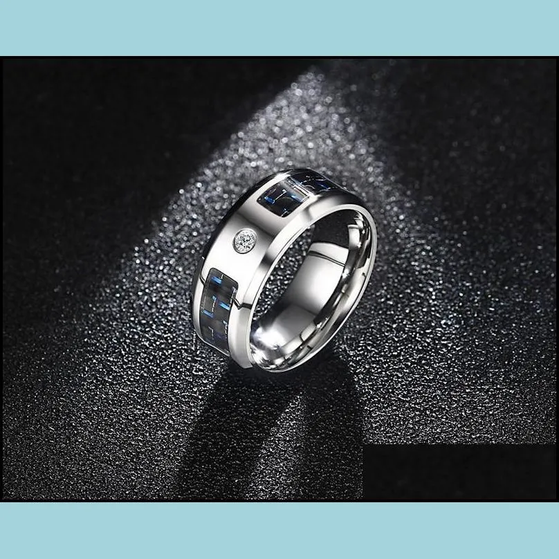 8mm carbon fiber ring for man engraved tree of life stainless steel male alliance casual customize jewelry personalize