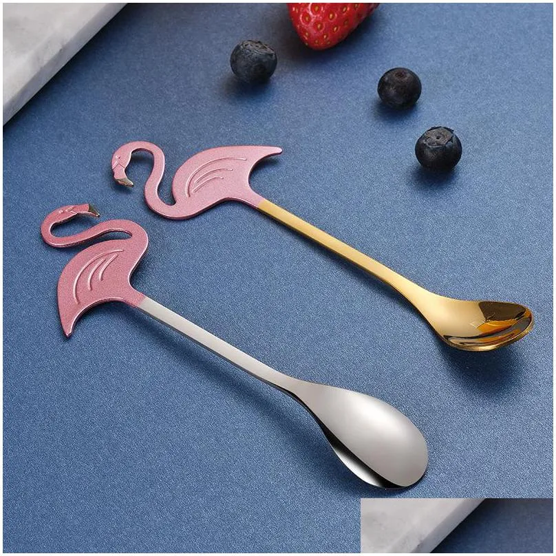 304 stainless steel spoon originality coffee dessert ladle hanging cup stirring spoons 4hr y2