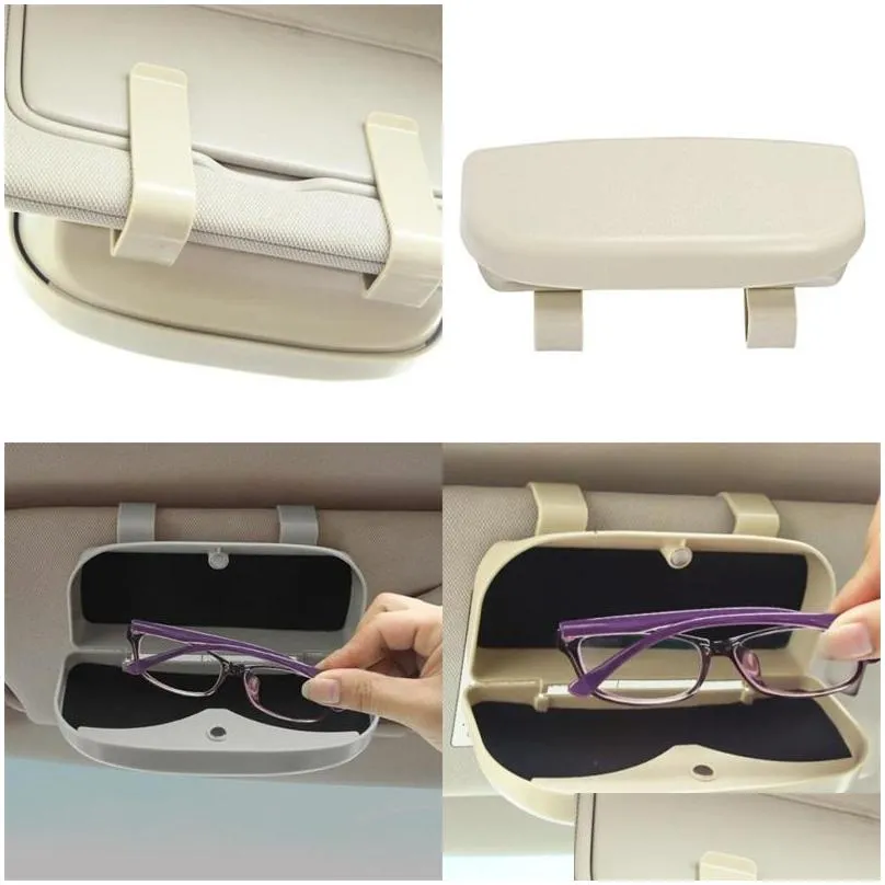 car automobile storage boxes vehicle sunglass case holder solid color undamaged currency fashion accessories interior decorations 13dm