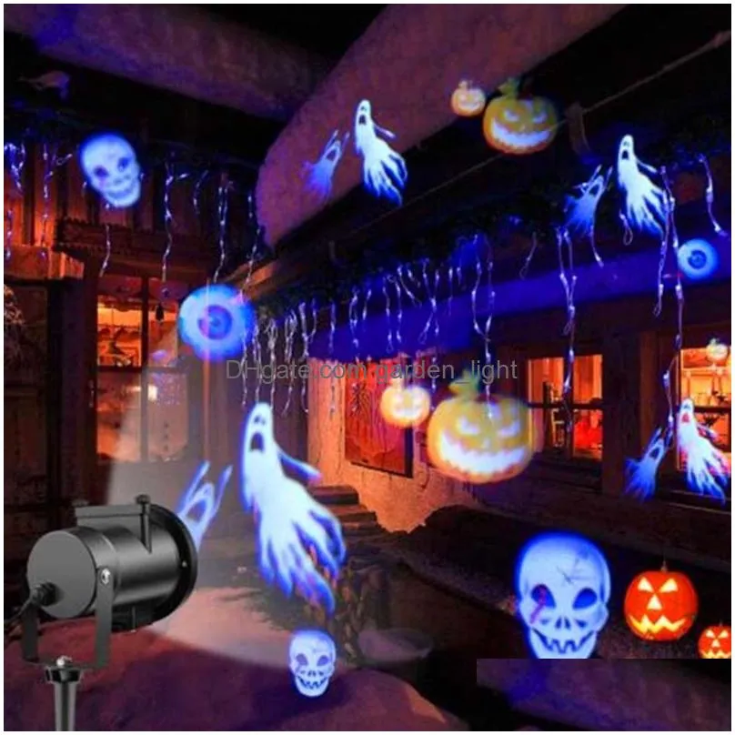 led effects christmas projector laser light 12 replaceable lens colorful patterns night light wedding fairy garden lawn lamp landscape