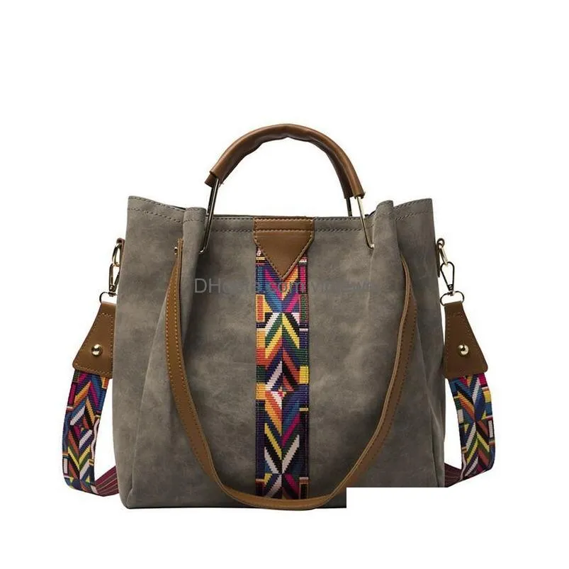 fashion pu leather bags with shoulder strap big capacity women handbags guitar straps handbag lady colorful female bag 4 colors by sea